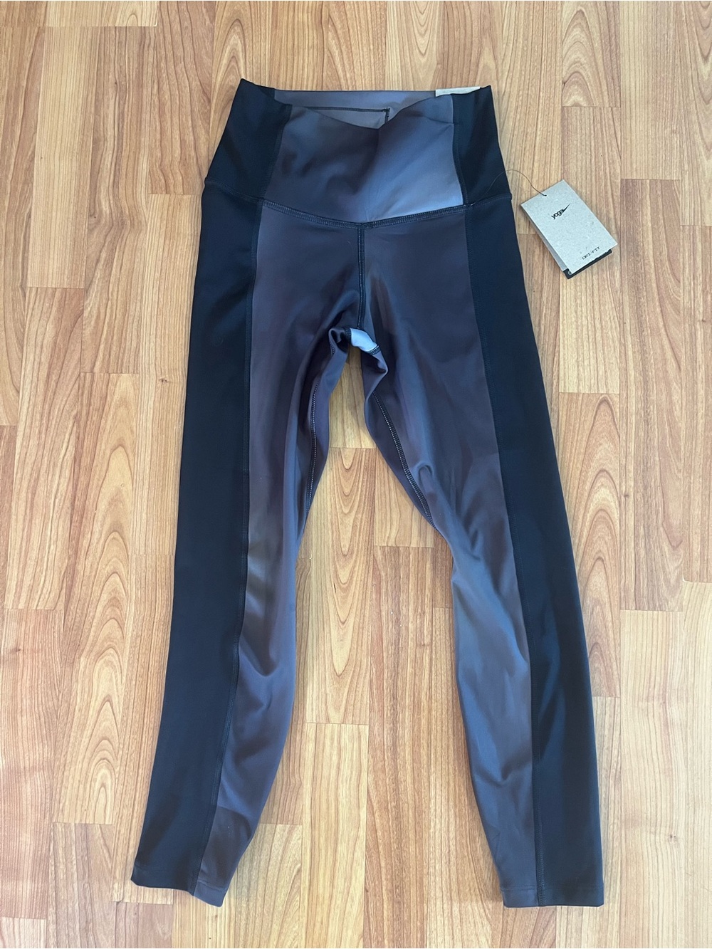NWT-Nike Yoga Dri-fit  Black & Charcoal Performance Leggings